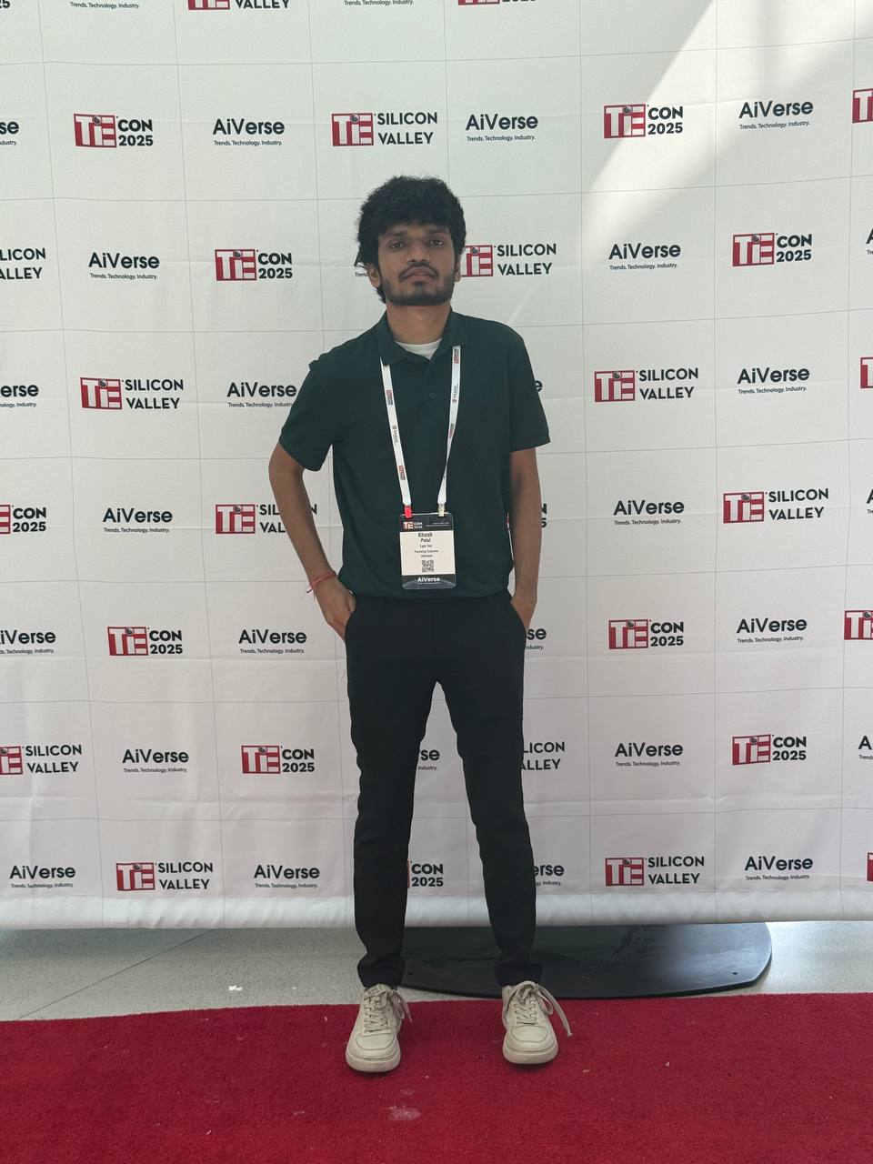 Khush Patel at the TieCon 2025 award ceremony